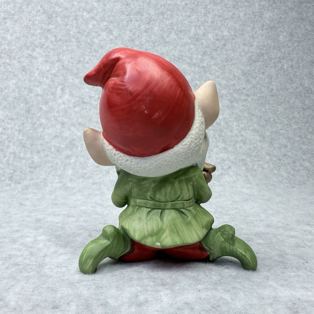 Vtg Homco Figurines Santa Elves Christmas Toy Makers 5406 Set Pixie Gnome - Picture 9 of 16